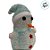 Enfeite Decorativo de Natal com Luz - Boneco de Neve com Cachecol - Azul - 18cm - 1 unidade - Rizzo - Imagem 3
