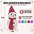 Enfeite Decorativo de Natal com Luz - Boneco de Neve com Cachecol - Rosa - 24cm - 1 unidade - Rizzo - Imagem 2