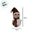 Enfeite Decorativo de Natal com Luz - Boneco de Neve com Cachecol - Vermelho e Verde - 24cm - 1 unidade - Rizzo - Imagem 2