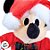Pelúcia Mickey Mouse de Natal - Xadrez Verde e Vermelho - 15cm - 1 unidade - Disney Original - Rizzo - Imagem 2