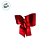 Laço Decorativo Lamê Vermelho - 23,5cm - 1 unidade - Rizzo - Imagem 3
