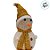 Enfeite Decorativo de Natal com Luz - Boneco de Neve com Cachecol - Dourado - 24cm - 1 unidade - Rizzo - Imagem 3