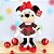 Pelúcia Minnie Mouse de Natal - Xadrez Verde e Vermelha - 45cm - 1 unidade - Disney Original - Rizzo - Imagem 1