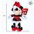 Pelúcia Minnie Mouse de Natal - Xadrez Verde e Vermelha - 15cm - 1 unidade - Disney Original - Rizzo - Imagem 3