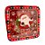 Lata De Metal De Natal Com Visor - Santa - 15x15x5cm - 1 unidade - Rizzo - Imagem 4