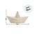 Escultura Barco Origami em Poliresina - 11x21x7cm - 1 unidade - Rizzo - Imagem 3