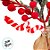 Galho Decorativo de Natal - Folhas com Frutas e Bengala Doce - 29,5x14x6,5cm - 1 unidade - Cromus - Rizzo - Imagem 3