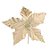 Poinsétia Decorativa - Ouro com Glitter Dourado - 26x26x10cm - 1 unidade - Cromus - Rizzo - Imagem 1