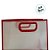 Sacola Transparente Fosca Pvc Alça Plana Vermelho - 22x26x10cm - 12 unidades - Rizzo - Imagem 2