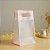 Sacola Transparente Fosca Pvc Alça Plana Rosa Bebê - 25x15x10cm - 12 unidades - Rizzo - Imagem 1