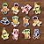 Mini Personagens Decorativos - Stumble Guys - 6x8cm - 12 unidades - Regina - Rizzo - Imagem 1