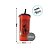 Copo com Tampa e Canudo 600 mL - Aranha - Vermelho e Preto  - 1 unidade - Rizzo - Imagem 3