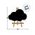 Kit Painel Lousa Nuvem MDF - 18x11cm - 1 unidade - Rizzo - Imagem 3
