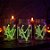 Enfeite Decorativo Halloween - Osso Brilha no Escuro - 10cm - 10 unidades - Rizzo - Imagem 1