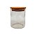 Pote de Vidro Hermético com Tampa de Bambu - 6,5x8cm - 200ml  - 1 unidade - Rizzo - Imagem 3