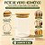 Pote de Vidro Hermético com Tampa de Bambu - 9x15cm - 700ml - 1 unidade - Rizzo - Imagem 2