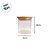 Pote de Vidro Hermético com Tampa de Bambu - 8x8cm - 300ml - 48 unidades - Rizzo - Imagem 2