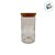 Pote de Vidro Hermético com Tampa de Bambu - 6,5x12cm - 300ml - 1 unidade - Rizzo - Imagem 3