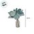Poinsétia Decorativa - Magnólia Azul Claro e Glitter - 23cm - 1 unidade - Cromus - Rizzo - Imagem 2