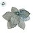 Poinsétia Decorativa - Magnólia Azul Claro e Glitter - 23cm - 1 unidade - Cromus - Rizzo - Imagem 3
