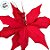 Poinsétia Decorativa - Vermelho e Glitter - 31cm - 1 unidade - Cromus - Rizzo - Imagem 3