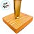 Escultura em Metal com Base de Madeira - 12x55x12cm - 1 unidade - Rizzo - Imagem 5