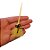 Pick Decorativo de Halloween - Mini Vassoura de Tule Amarelo - 11cm - 10 unidades - Rizzo - Imagem 5