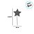 Pick Decorativo - Estrela Verde - 5,5cm - 12 unidades - Rizzo - Imagem 2