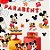 Kit Painel Decorativo - Mickey Mouse - 13 Itens - 1 unidade - Disney Original - Rizzo - Imagem 1