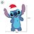 Aplique Imp EVA Relevo - Natal Stitch - 12x6cm - 5 unidades - Disney Original - Rizzo - Imagem 3