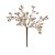 Pick Galho Decorativo - Nude com Glitter - 15cm - 01 unidade - Cromus Natal - Rizzo - Imagem 1