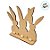 Display de Mesa em MDF - Coelhos com Pompom - 18x18,5cm - 1 unidade - Rizzo - Imagem 3