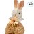 Enfeite Decorativo de Páscoa - Pendente Coelho Felpudo - Branco - 13cm - 1 unidade - Rizzo - Imagem 3