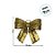 Laço Lamê Dourado Brilhante e Galão P - 22x20,5x4cm - 1 unidade - Rizzo - Imagem 3