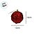 Bolas de Natal - Vermelho Glitter - 10cm - 3 unidades - Cromus - Rizzo - Imagem 2