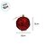 Bolas de Natal - Vermelho Glitter - 8cm - 3 unidades - Cromus - Rizzo - Imagem 2