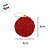 Bolas de Natal - Vermelho Glitter - 8cm - 3 unidades - Cromus - Rizzo - Imagem 2