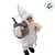 Papai Noel Decorativo em Pé com Saco e Presente Embrulhado - Branco  - 20cm - 1 unidade - Rizzo - Imagem 3