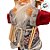 Papai Noel Decorativo em Pé com Equipamento de Ski - Vermelho e Branco  - 30cm - 1 unidade - Rizzo - Imagem 5