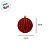 Bolas de Natal em Tubo - Kit Grande Vermelho - 10x10cm  - 20 unidades - Rizzo - Imagem 2