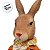 Enfeite Decorativo de Páscoa - Busto de Coelho de Terno - 39x13,3x14,6cm - 1 unidade - FlorArte - Rizzo - Imagem 3