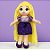 Boneca Rapunzel de Pano - Princesas Disney - 28cm - 1 unidade - Disney Original - Rizzo - Imagem 1