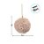 Bola de Natal - Peluciada Marrom Claro - 8cm - 8 unidades - Cromus - Rizzo - Imagem 3