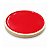 Bandeja Redonda de Madeira - Vermelho - 30,2x30,2x1,7cm - 1 unidade - Cromus - Rizzo - Imagem 3