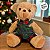 Urso de Pelúcia Bege - Roupa Verde e Laço - 25cm - 1 unidade - Cromus - Rizzo - Imagem 7