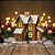 Casinha Decorativa De Natal Com LED - Marrom - 14,5cm - 1 unidade - Rizzo - Imagem 1