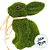 Enfeite Decorativo de Páscoa - Coelho Verde com Laço - 15cm - 1 unidade - Rizzo - Imagem 2