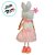 Enfeite Decorativo de Páscoa - Menina com Orelhas de Coelha Rosa - 7x27x5,5cm - 1 unidade - Rizzo - Imagem 3