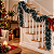 Festão Aramado Decorativo De Natal - Verde Escuro Nevado - 15cmx2m - 1 unidade - Rizzo - Imagem 1