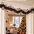 Festão Aramado Decorativo De Natal - Noel - Verde Escuro Nevado - 7x200cm - 1 unidade - Rizzo - Imagem 1